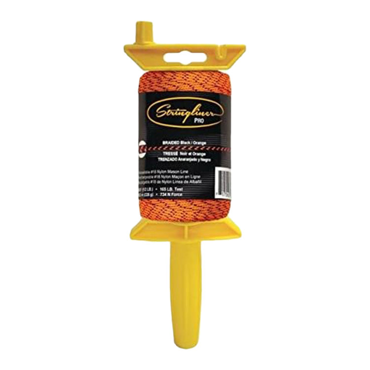 Stringliner 500ft Braided Nylon Line Reel, Black/Orange - 25491