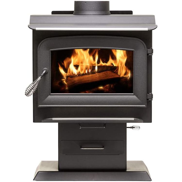 Ashley Hearth 1,200 Sq Ft Pedestal Wood Stove 68,000 BTU - AW1120E-P
