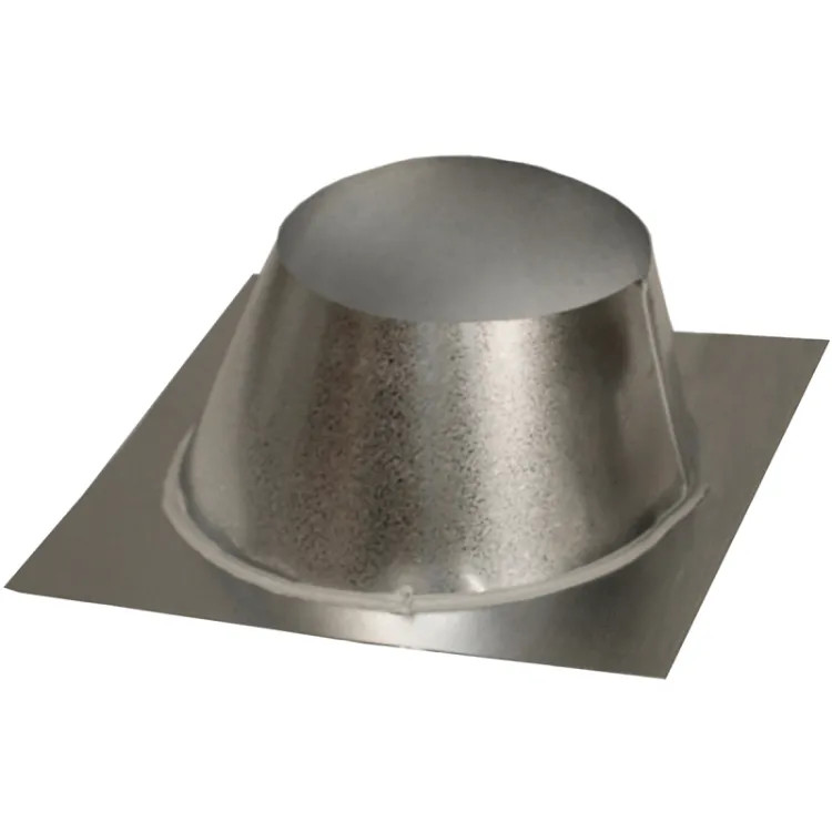 FMI Roof Flashing, 0 to 6/12 Pitch, 30" Base, Stainless Steel - V6F-8DM