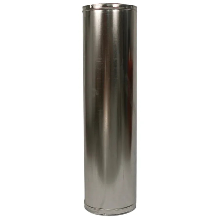 FMI 48"x8" Insulated Stainless Steel Chimney Pipe - 48-8DM