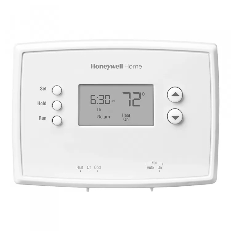 Honeywell White Programmable Digital Thermostat, DIY Installation Capability - RTH221B1039/E1
