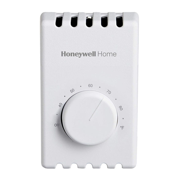 Honeywell Baseboard/Line Volt Heat Only Non-Programmable Thermostat, White - CT410B
