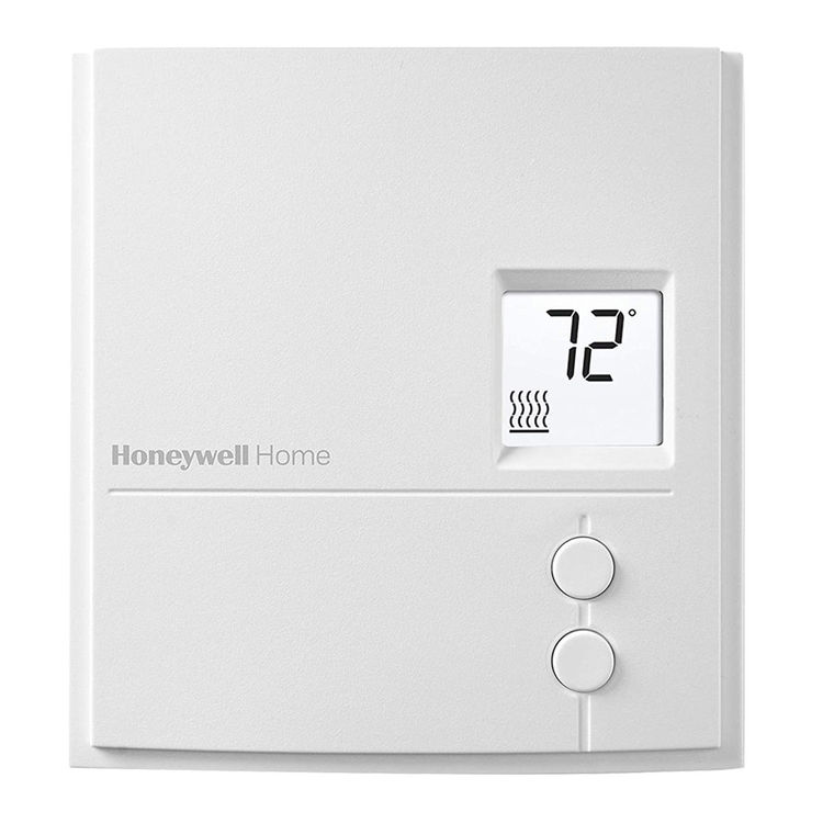 Honeywell White, 120V-240V, Line Voltage, Heating Only, Digital Non-Programmable Thermostat - RLV3150A1004/E