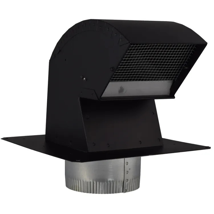 IMPERIAL VT0568-A CAP VENT ROOF EXHAUST BLK 6IN
