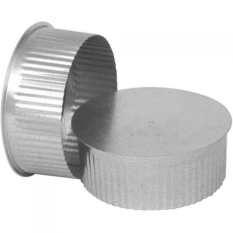 Imperial GV0737 End Cap and Plug, 28 Gauge 8" Galvanized