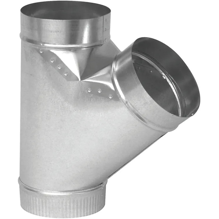 Imperial 6"x6"x6" Duct Wye, Galvanized Steel, 30ga - GV0997
