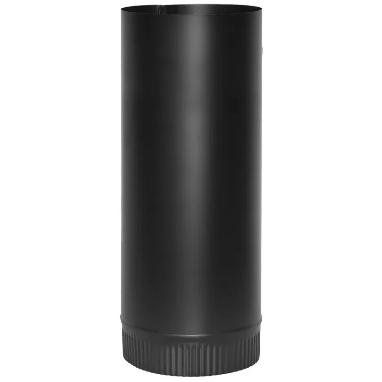 IMPERIAL BM0103 STOVE PIPE HLFJNT 24GA 7IN BLK
