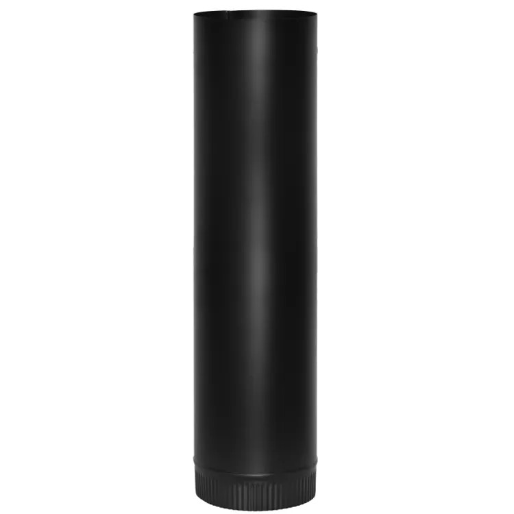 Imperial 6x48in Stove Pipe, 24ga, Black - BM0220