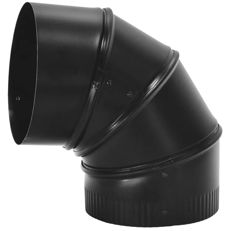 IMPERIAL BM0013 ELBOW PIPE 90DGRE 24GA 5IN BLK