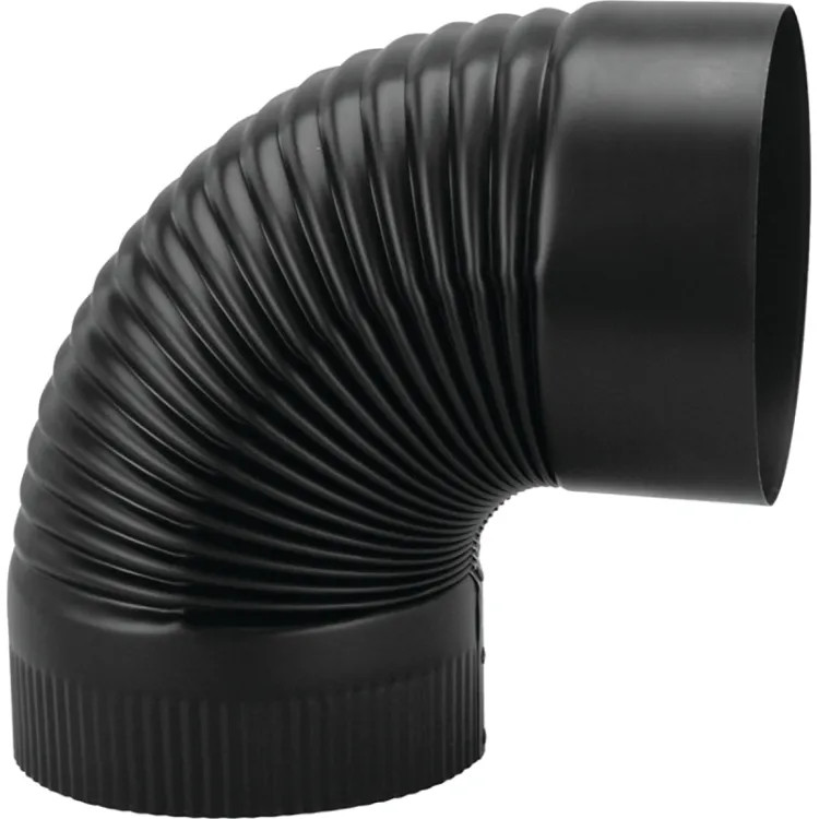 IMPERIAL BM0025 ELBOW PIPE 90DGRE 24GA 8IN BLK