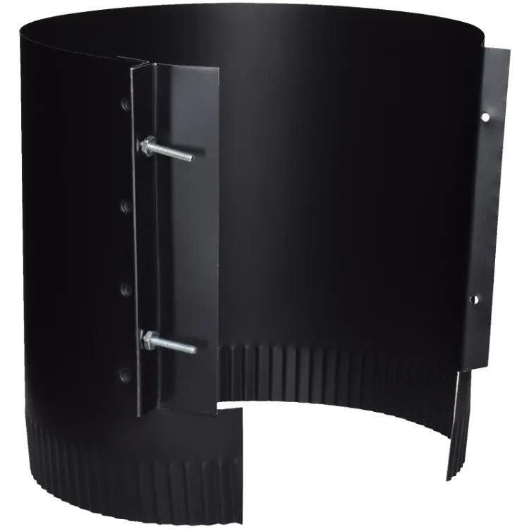 Imperial 7in Stove Pipe Connector, 24ga, Black - BM0035