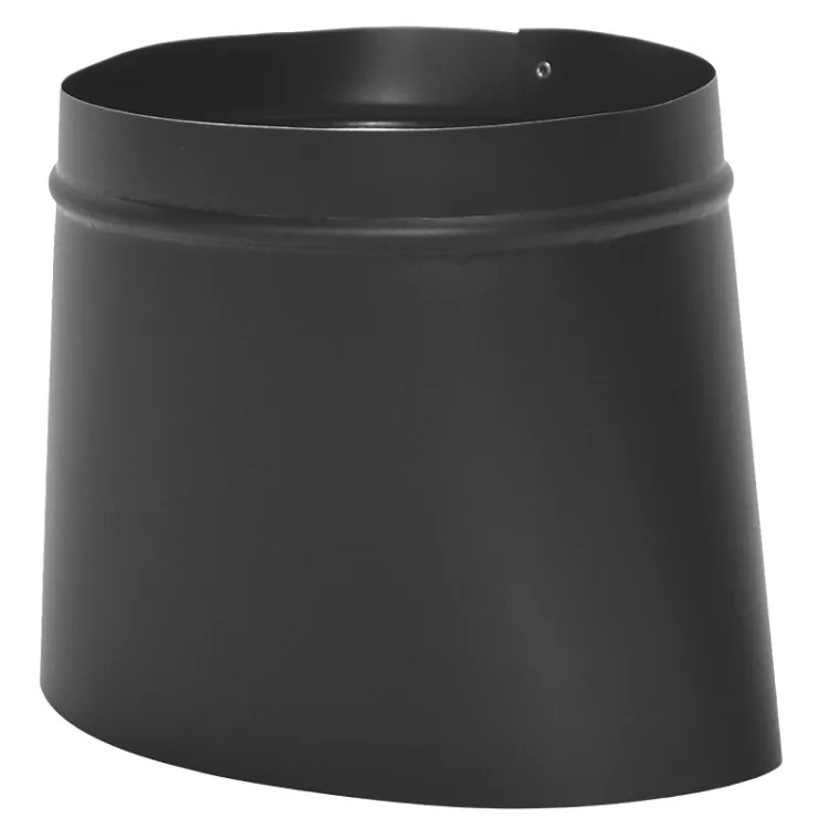 Imperial 7x6in Round to Oval Reducer, 24ga, Black - BM0039