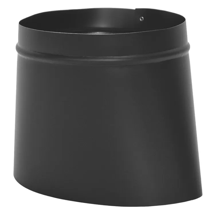 Imperial 8x8in Round to Oval Reducer, 24ga, Black - BM0040