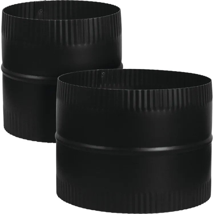 Imperial 8in Joint Connector, 24ga, Black - BM0049