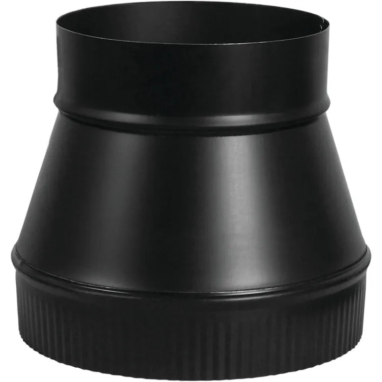 Imperial 6x8in Flue Pipe Increaser, 24ga, Black - BM0062