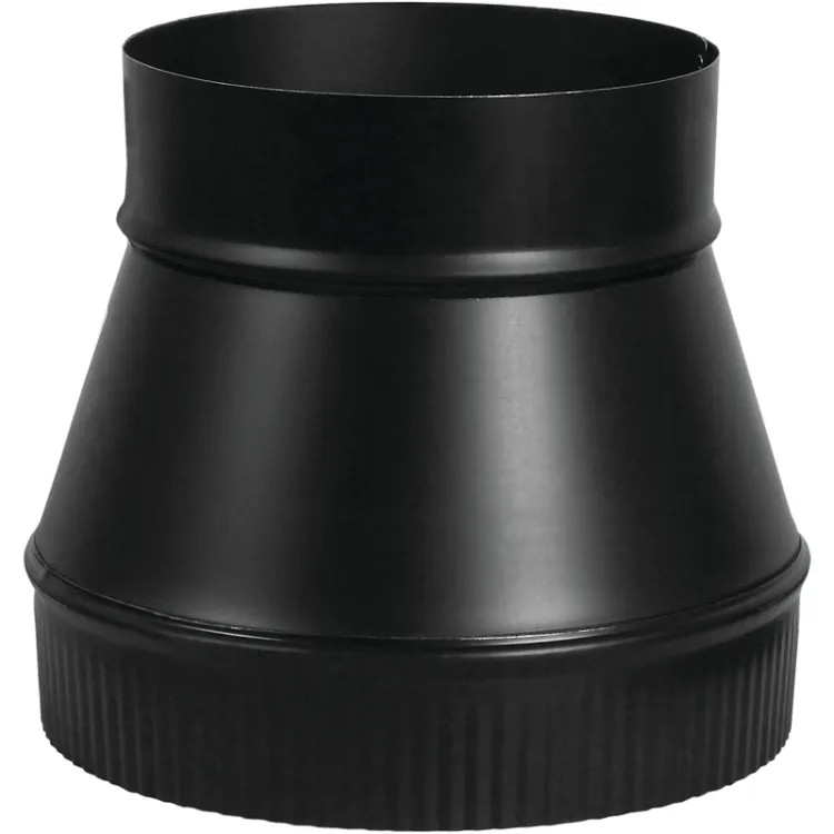 Imperial 7x8in Flue Pipe Increaser, 24ga, Black - BM0063