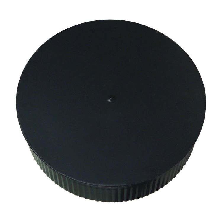 Imperial 6" End Cap Cleanout, Black - BM0151