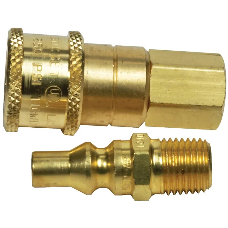 Mr. Heater 1/4" Propane/Natural Gas Quick Connector and Full Flow Male Plug - F276190