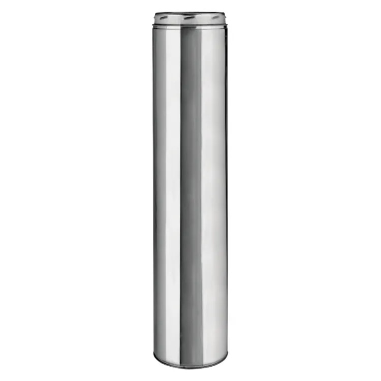 Selkirk Ultra-Temp 6" Insulated Chimney Pipe 24" Length, Stainless Steel - 206024U