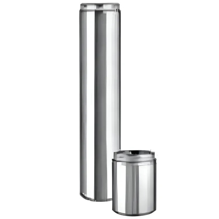 Selkirk Ultra-Temp 6" Insulated Chimney Pipe 48" Length, Stainless Steel - 206148U