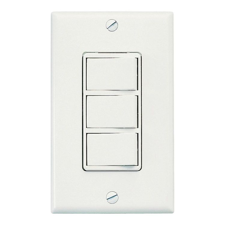 Air King AKS3 Double-Function Rocker-Style Switch - White