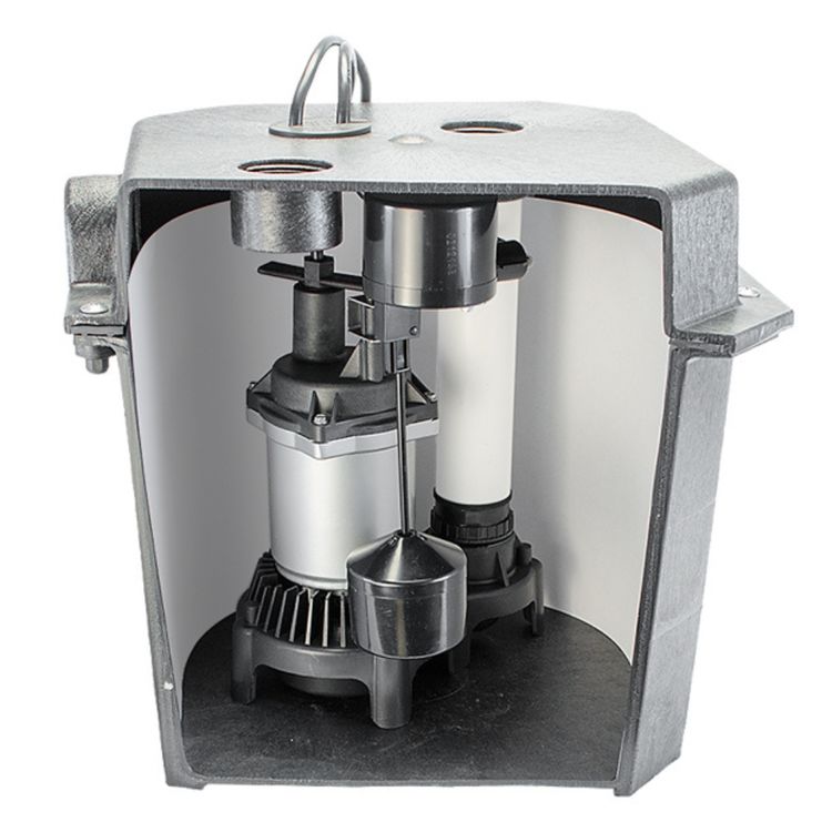 Pentair Flotec Self-Contained Sink Pump System with Check Valve, 1/3 HP Sump Pump, 2880 GPH, 8' Cord - FPZS33LTS 