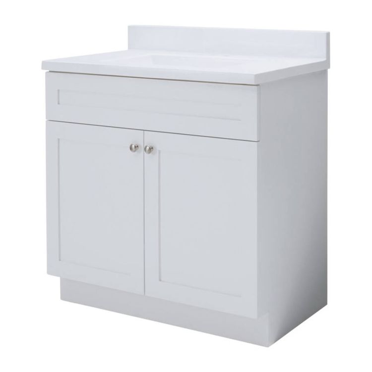FOREMOST CXWVT3018 VANITY CASON FLT WHITE 30X18IN