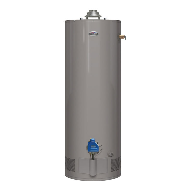 Rheem Essential Natural Gas Tall Water Heater, 29 Gallon, 6-Year, 32000 BTU - 6G30-32F3