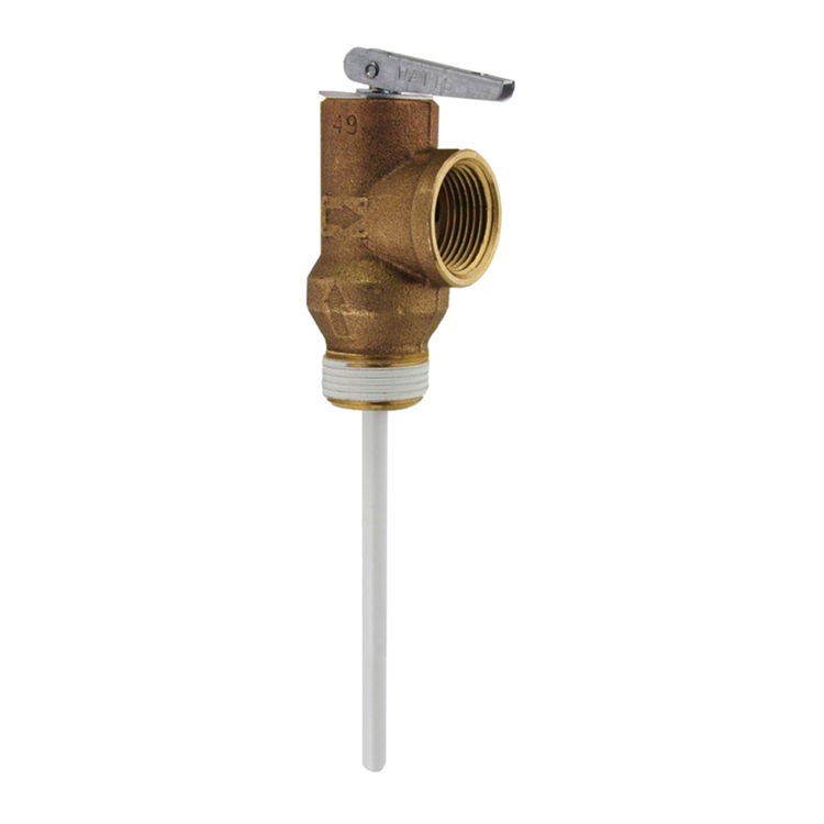 Rheem RP12574 Temperature and Pressure Relief Valve, 3-1/4 in Standard Shank