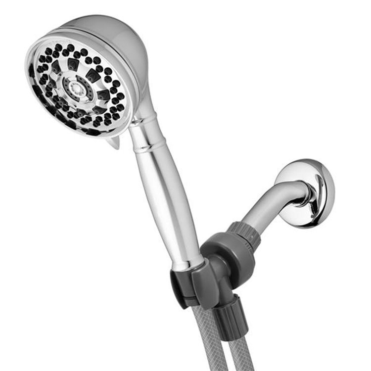 WaterPik PowerPulse Massage 6-Function Hand Held Shower with 60in Hose, Anti-Clog Nozzles, 1.8 GPM, Chrome - XAT-643E