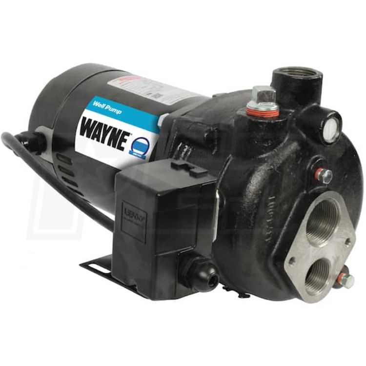Wayne Convertible Jet Well Pump, 1 HP, 120/240V, 50 PSI, 1" NPT Discharge, Cast Iron - CWS100