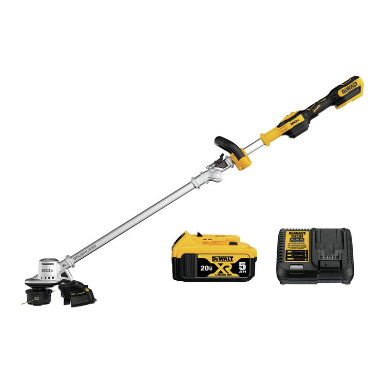 DeWALT DCST922P1 20V Brushless Trimmer - With 5Ah Battery And Charger