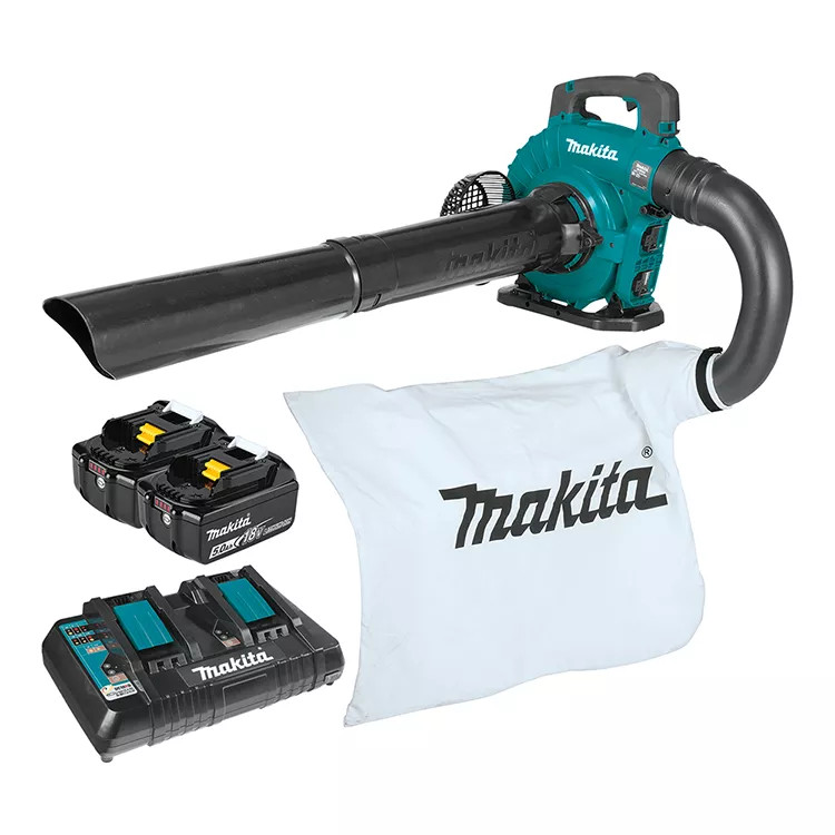 Makita 36V (18V x2) LXT 5Ah Lithium-Ion Brushless Blower Kit with Vacuum Attachment Kit -XBU04PTV 