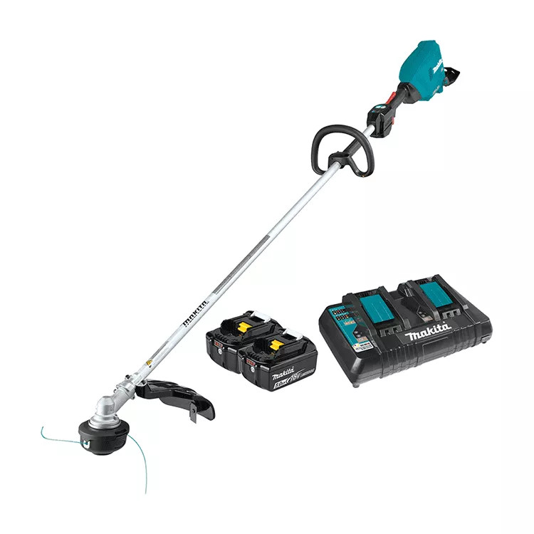 Makita 36V (18V X2) LXT Lithium-Ion, Extreme Protection Technology (XPT), String Trimmer Kit with 2 Batteries (5.0Ah), Cordless, Brushless - XRU18PT