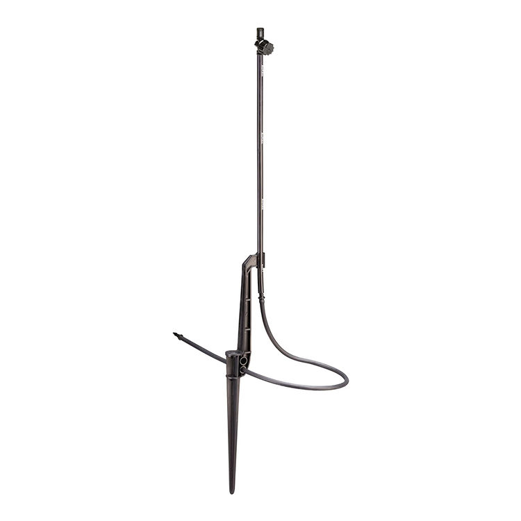 Rain Bird MSSTKTF1S Drip Micro Spray on Stake, 360 Degrees Full Circle Pattern, 0-13.5' Spray Distance - Black