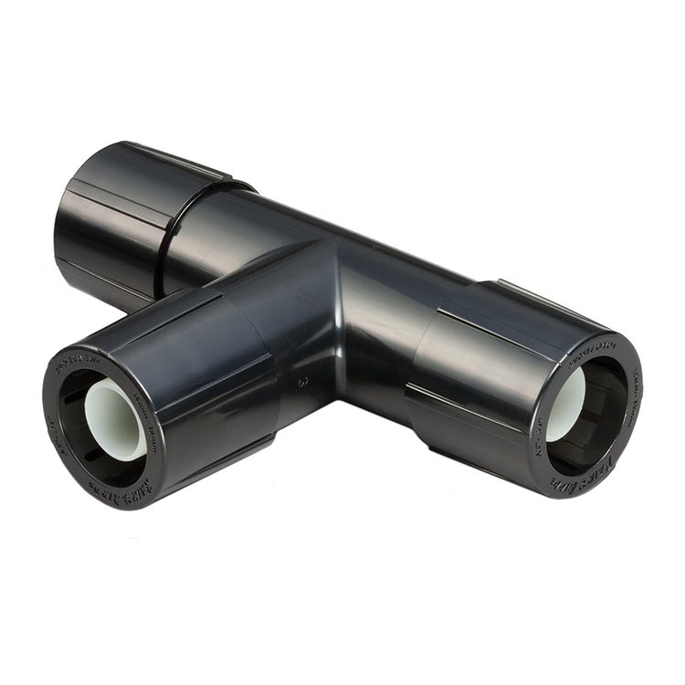 Rain Bird EFT25-1PS Easy Fit 1/2" Tube Tee, Universal - Black