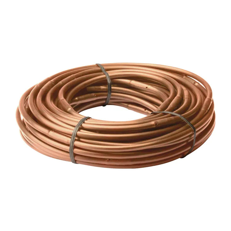 Rain Bird ET256-50SX Drip Irrigation 1/4" Emitter Tubing, 6" Spacing, 0.8 GPH, 50' Roll - Brown