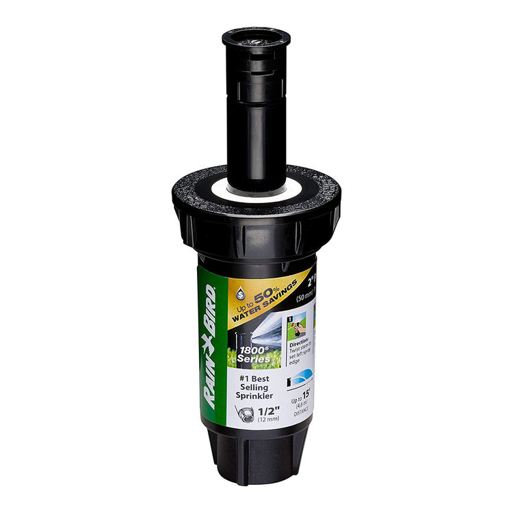 Rain Bird 1802QDSPRS 2" Quarter Pattern Dual Spray Nozzle (90 Degrees) 15 Ft. Range with Pressure Regulator