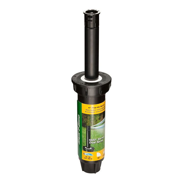 Rain Bird 1804HDSP25 4" Half Pattern Dual Spray Nozzle (180 Degrees) 15 Ft. Range with Pressure Regulator