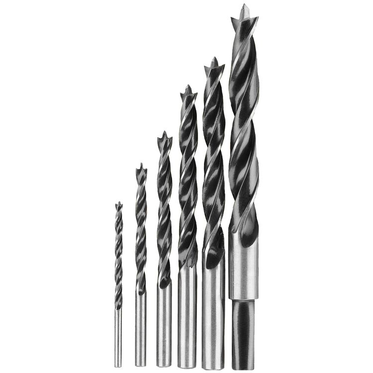 DeWALT DW1720 Brad Point Bit Set - 6 Pc