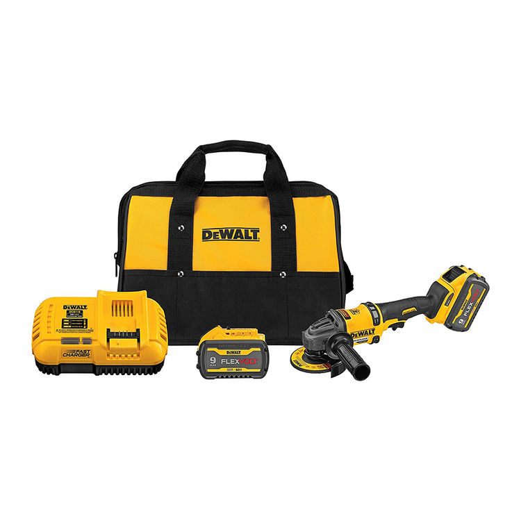 DeWALT DCG418X2 60V Grinder With Kickback Brake Kit - 4.5" - 6"