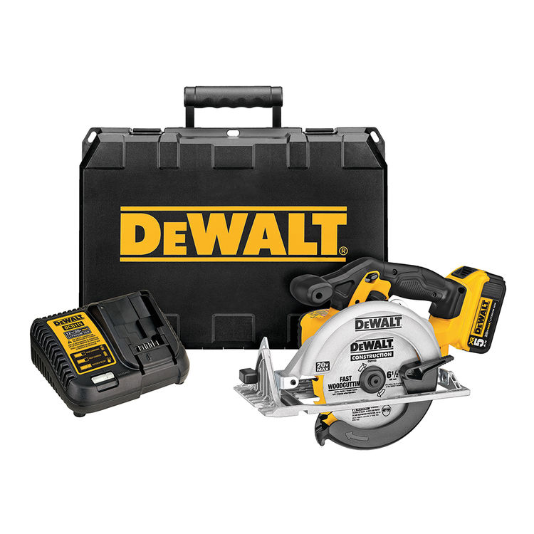 DeWALT DCS391P1 20V MAX 6-1/2" Circular Saw Kit - 5.0 Ah