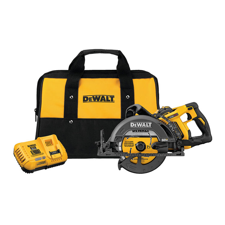 DeWALT DCS577X1 FLEXVOLT Worm Drive Circular Saw, 7-1/4", 60V - Cordless