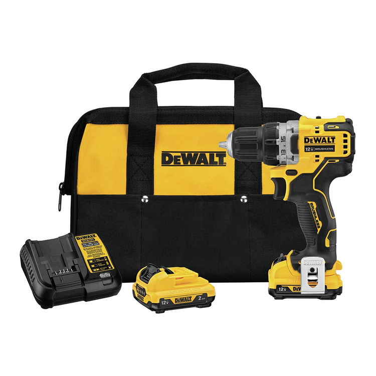 DeWALT DCD701F2 12V MAX XTREME Brushless 3/8" Cordless Drill Driver Kit