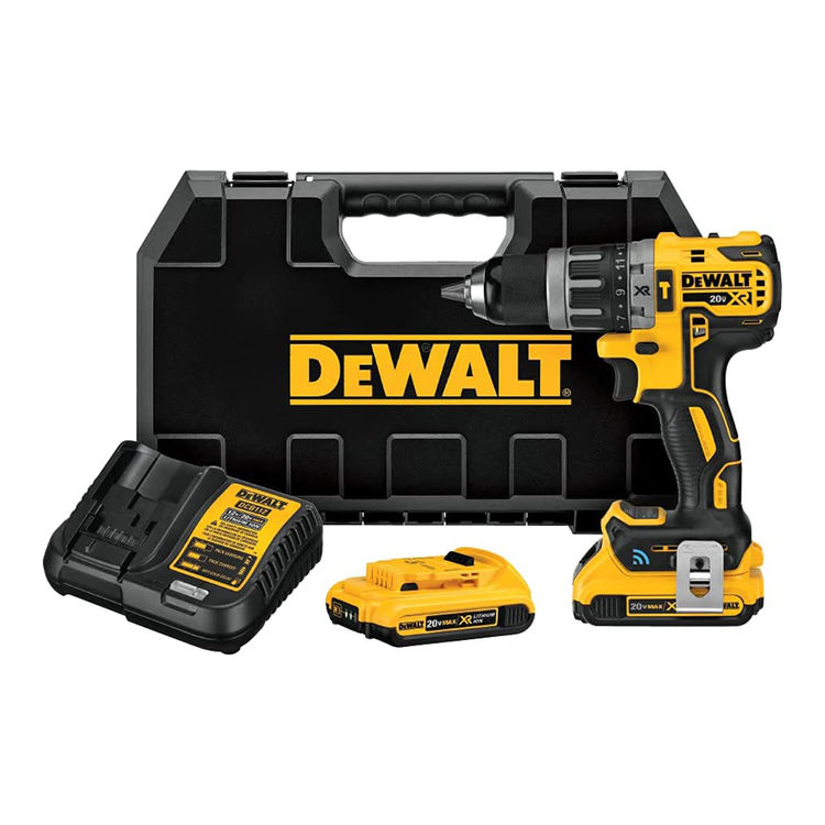 DeWALT DCD797D2 20V MAX XR Compact Hammer Drill with Tool Connect Kit