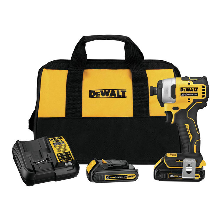DeWALT DCF809C2 20V Compact Impact Driver - W/2 Batteries 
