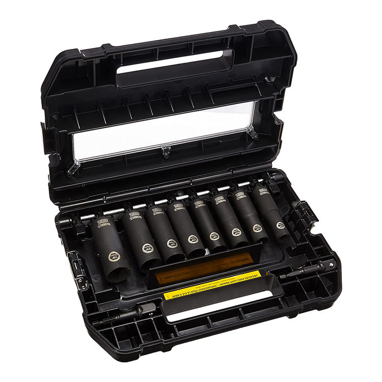 DeWALT DW22812 Impact Ready Socket Set, 10 Pieces - 1/2"