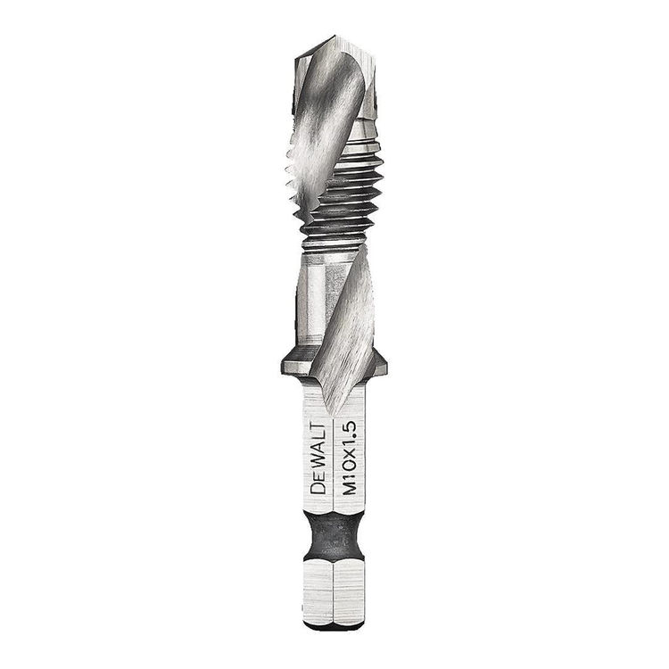 DeWALT DWADTQTR10MM15 1/5" x 10mm 1/4" Capacity Impact Ready Tap and Drill Bit