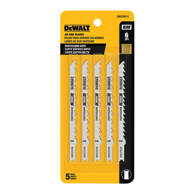 DeWALT DW3705-5 Jigsaw Blade - 4"