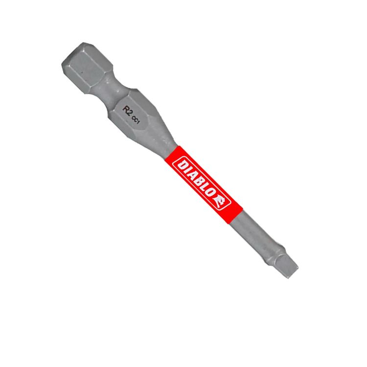 Diablo 2" #2 Square Drive Bit, SQ2, 1/4" Hex Shank - DSQ22P1 